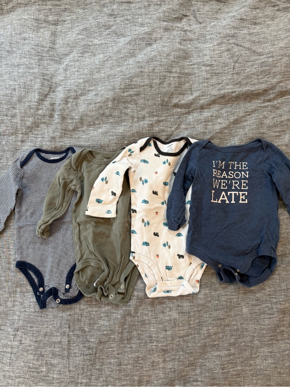 Carter’s/Jumping Beans onesies, 12m